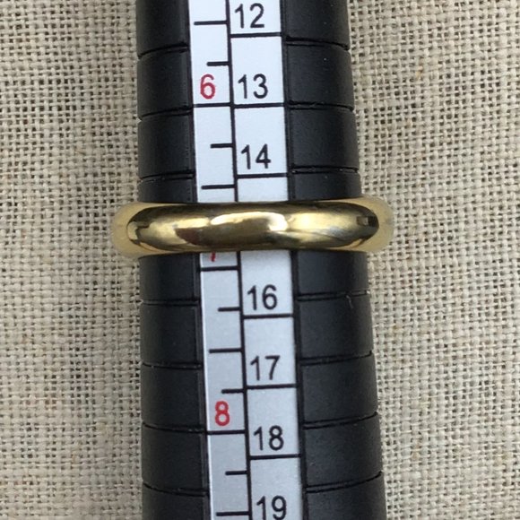 Lovely Gold & Purple Sterling Silver Vintage Ring Signed - Picture 4 of 13